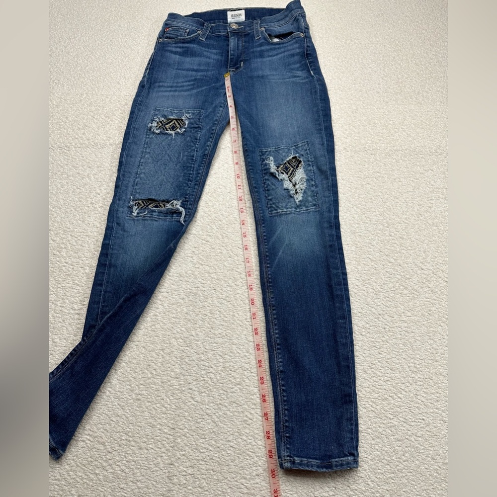 Hudson Nico Mid Rise Ankle Super Skinny Blue Jeans Women’s Size 26 Waist - Picture 3 of 10